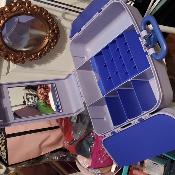 Caboodles Storage & Organization Vintage 9s Caboodles Makeup Case Organizer Vanity Purple